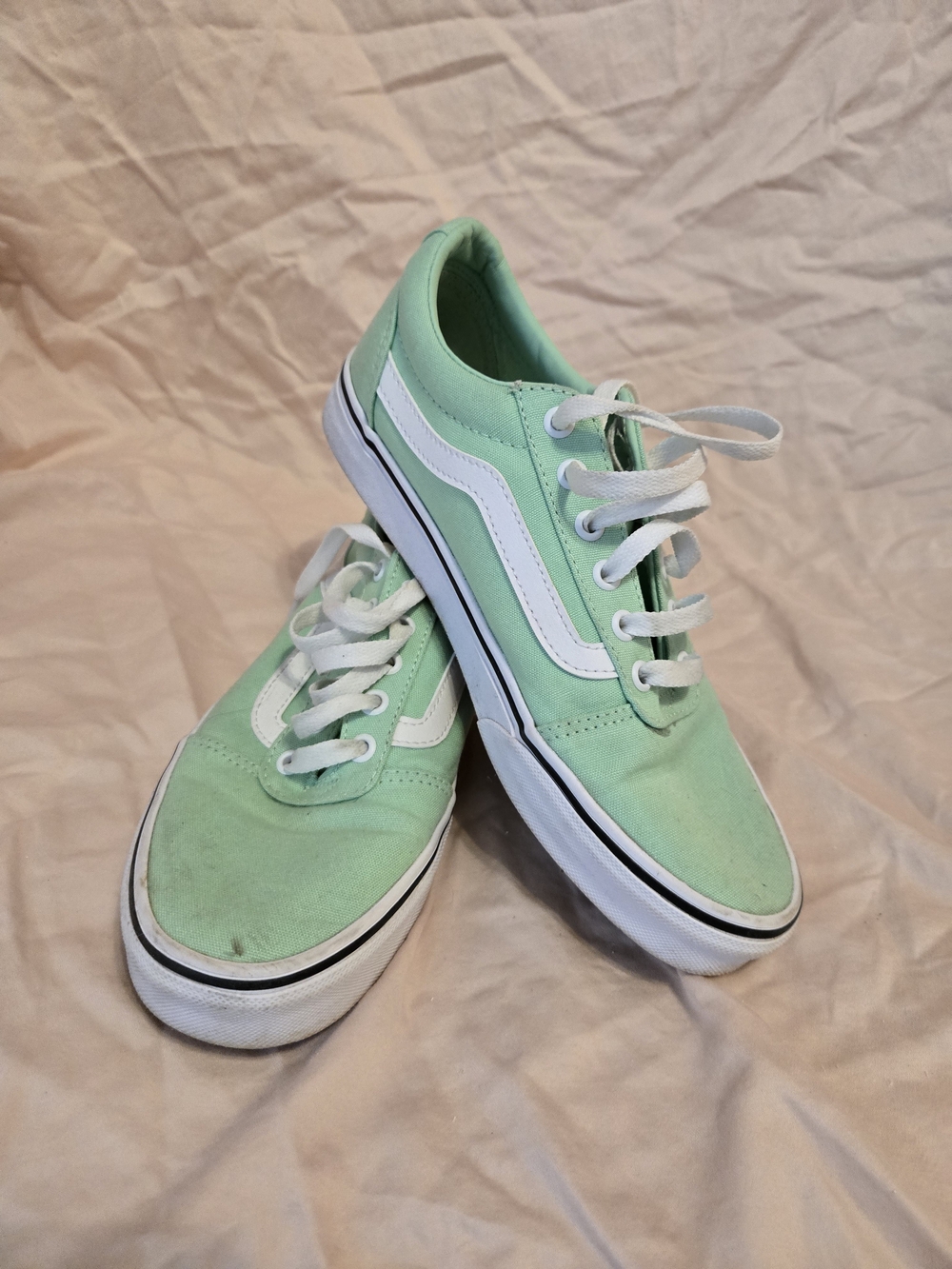 Vans Women's Mint Green Low Top Sneakers
